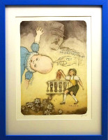 Jiří Suchý - Trudie s Krausem - grafika